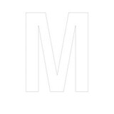 Lettre adhésive M