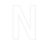 Lettre adhésive N