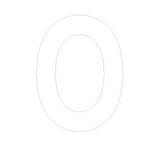 Lettre adhésive O