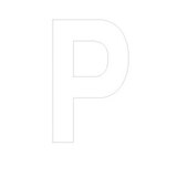 Lettre adhésive P