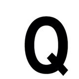 Lettre adhésive Q