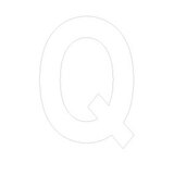 Lettre adhésive Q