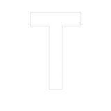 Lettre adhésive T