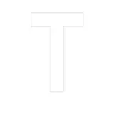 Lettre adhésive T