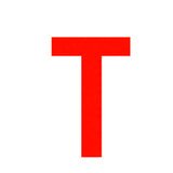 Lettre adhésive T