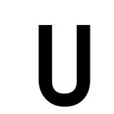 Lettre adhésive U