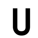 Lettre adhésive U