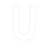 Lettre adhésive U
