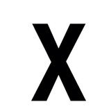 Lettre adhésive X