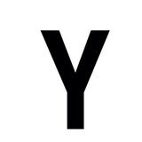 Lettre adhésive Y