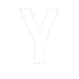 Lettre adhésive Y
