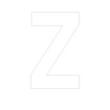 Lettre adhésive Z