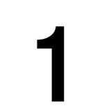 Chiffre adhésif 1