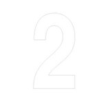 Chiffre adhésif 2