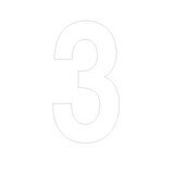 Chiffre adhésif 3