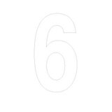 Chiffre adhésif 6