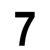 Chiffre adhésif 7