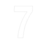Chiffre adhésif 7