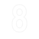 Chiffre adhésif 8