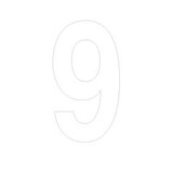Chiffre adhésif 9