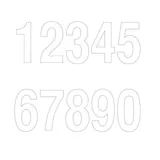 Chiffres adhésifs 