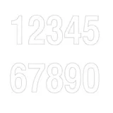 Chiffres adhésifs 