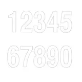 Chiffres adhésifs 