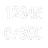 Chiffres adhésifs 