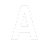 Lettre adhésive A