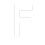 Lettre adhésive F