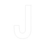 Lettre adhésive J