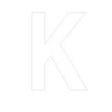 Lettre adhésive K