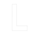 Lettre adhésive L