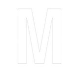 Lettre adhésive M