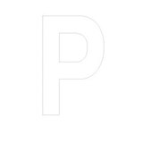 Lettre adhésive P