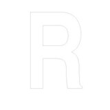 Lettre adhésive R