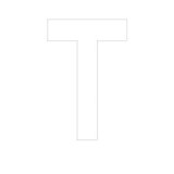 Lettre adhésive T