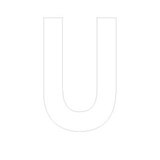 Lettre adhésive U