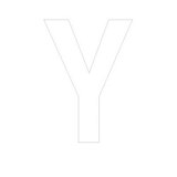 Lettre adhésive Y