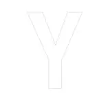 Lettre adhésive Y