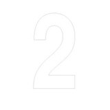 Chiffre adhésif 2