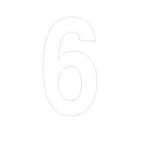Chiffre adhésif 6