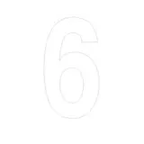 Chiffre adhésif 6