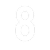 Chiffre adhésif 8