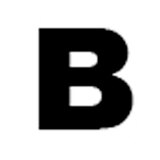 Lettre adhésive B