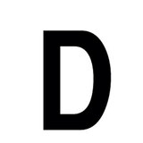 Lettre adhésive D