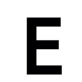 Lettre adhésive E