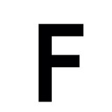 Lettre adhésive F