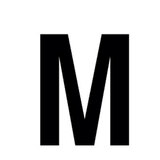 Lettre adhésive M