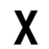Lettre adhésive X